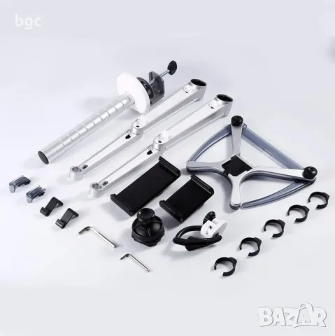 Дизайнерска Стойка ЛАПТОП+МОНИТОР Алуминиева Регулируема , снимка 13 - Стойки, 3D очила, аксесоари - 47848764