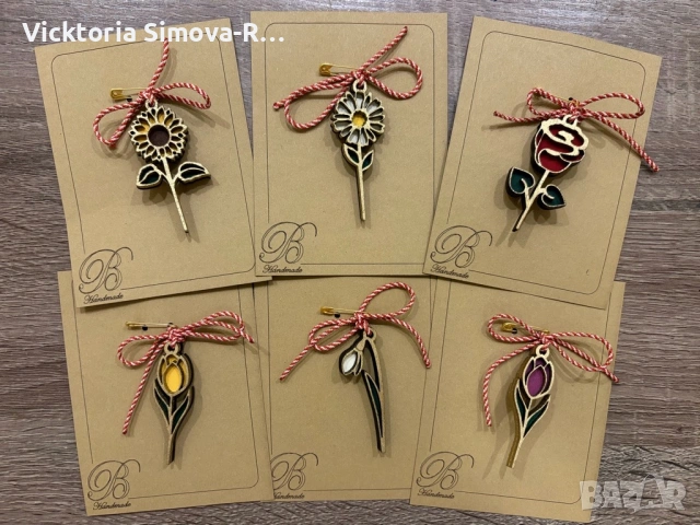 Дърввни цветенца - мартенички, снимка 7 - Изкуствени цветя - 53469599