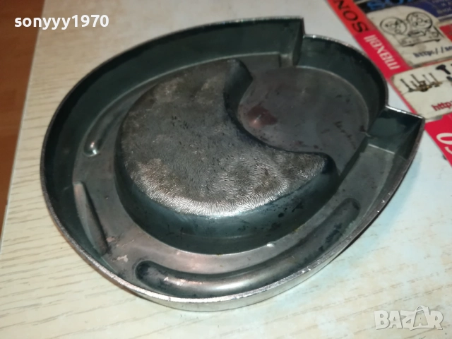 ПОДКОВА-МЕТАЛЕН ПЕПЕЛНИК ОТ ФРАНЦИЯ 0610251519, снимка 9 - Антикварни и старинни предмети - 51962567