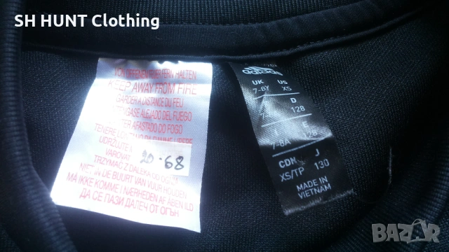 Adidas REAL MADRID Kids Football Размер 7-8 г / 128 см детска футболна блуза 20-68, снимка 10 - Детски Блузи и туники - 53302465