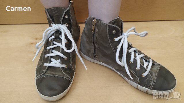 Български дамски боти от естествен набук -Ciaboo , снимка 5 - Дамски боти - 32973058