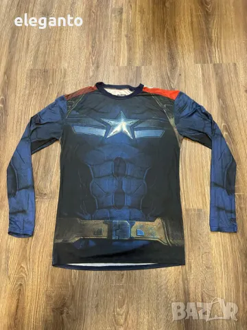 Мъжка стретч блуза Under Armour captain america UA compression  ХХЛ, снимка 1