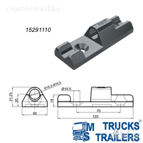 Панта 120мм 15290110 + 15291110, снимка 3 - Части - 48007747