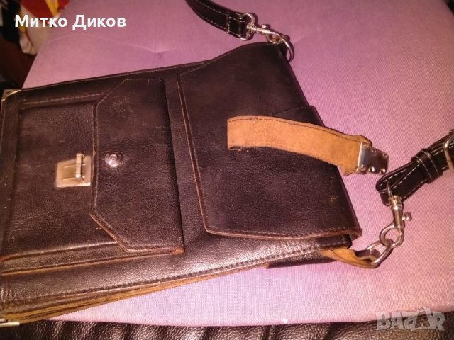 Мъжна чанта за през рамо естествена кожа №22 185х60мм250х, снимка 8 - Чанти - 44131863