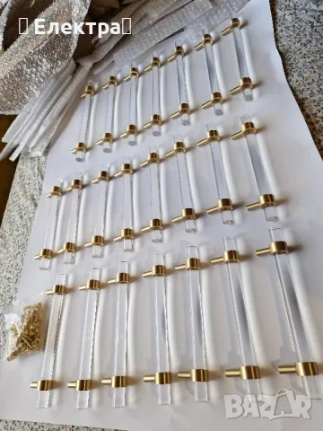 16 броя красиви и елегантни дръжки от месинг и акрил, снимка 7 - Други - 49875178