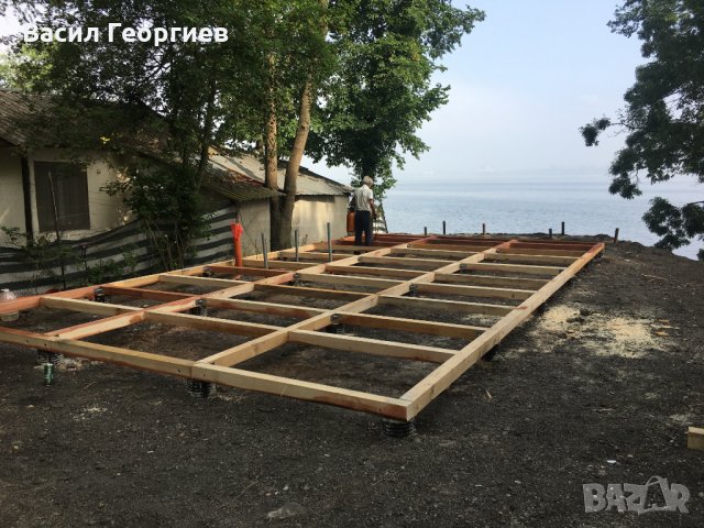 Дървени къщи  без бетонов фундамент , снимка 2 - Монтажи - 27649975