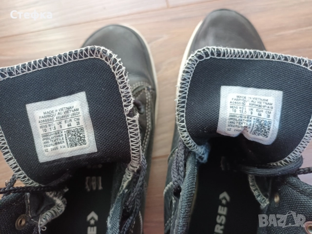Оригинални кожени CONVERSE Chuck Taylor All Star, UK-9, EUR-44, снимка 8 - Спортни обувки - 52401765