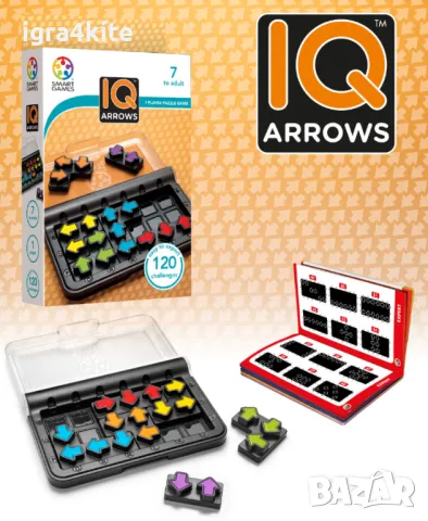IQ Game IQ ARROW № 6 от 8 – Логическа игра със стрелки, снимка 3 - Образователни игри - 49909196
