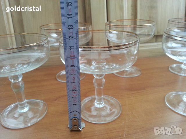 Ретро стъклени чаши , снимка 5 - Антикварни и старинни предмети - 39833762