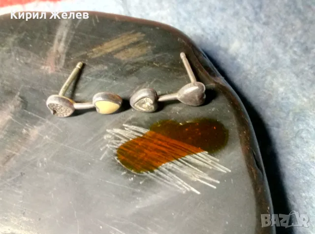 PANDORA СЪРЦЕВИДНИ СРЕБЪРНИ ОБЕЦИ ПАНДОРА СРЕБРО S925 ALE с ЦИРКОНИ и ЕМАЙЛ 48579, снимка 5 - Обеци - 49144419