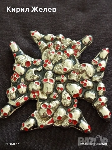 КАТАРАМА за КОЛАН с ЧЕРЕПИ МНОГО КРАСИВ СТИЛЕН ДИЗАЙН 27355