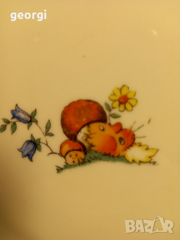 Порцеланова чиния M.S.B. Czechoslovakia , снимка 3 - Чинии - 44898436