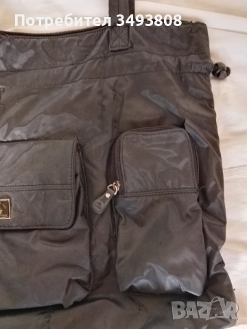 Черна  мъжка чанта с презрамки от шушляк , снимка 3 - Чанти - 51699516