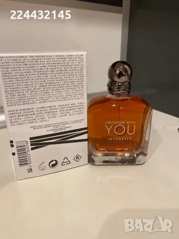 armani stronger with you intensely 100ml EDP Tester , снимка 2 - Мъжки парфюми - 49896376