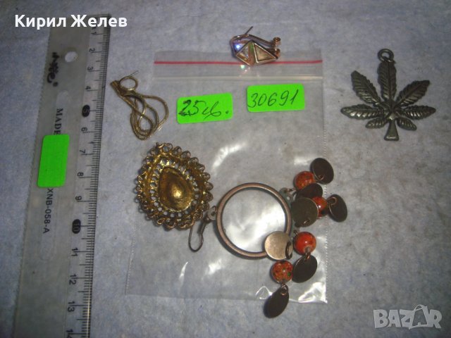 ЛОТ СТАРИ БИЖУТА ОБЕЦИ и ДРУГИ с ФАСЕТИРАНИ КРИСТАЛ и ПОЗЛАТА МАТЕРИАЛ за ХЕНД МЕЙД УКРАШЕНИЯ 30691, снимка 7 - Други - 37912735