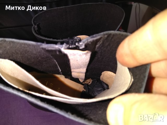 19v69 Italia by Versace маркови женски обувки боти №37стелка 24см ток 85мм, снимка 5 - Дамски обувки на ток - 43121127