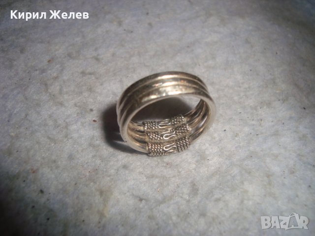 СТАР СРЕБЪРЕН РЕТРО ПРЪСТЕН ВИСОКА ПРОБА СРЕБРО МАЙСТОСКИ - Тип КРАЛСКА ПЛЕТКА ОРНАМЕНТИКА 27349, снимка 8 - Антикварни и старинни предмети - 36797995
