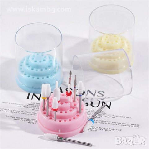 КОД 3181 - Поставка за фрези/накрайници с 48 броя отвора, снимка 7 - Продукти за маникюр - 33430058