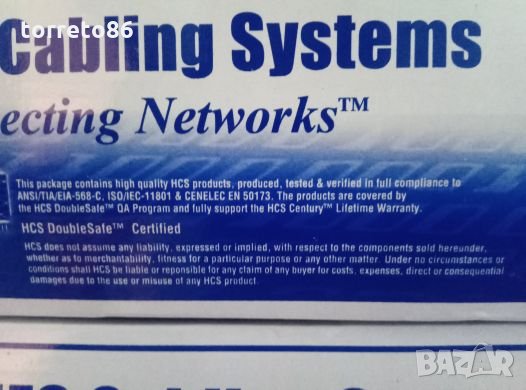 Продавам профисионални букси Rg45 Cat.5e HES Cabling Systems 50 бр пакет, снимка 4 - Мрежови адаптери - 23745701