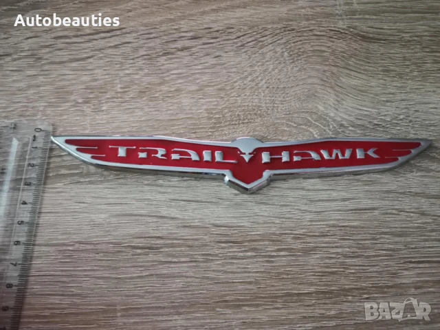 Jeep Trailhawk червена емблема голям размер, снимка 4 - Аксесоари и консумативи - 50513838