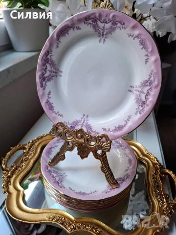 IZIDA Комплект 6бр Чинии, снимка 4 - Антикварни и старинни предмети - 52861043