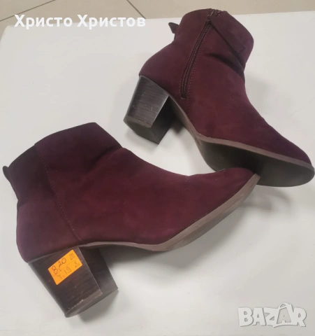 Дамски велурени боти OLD NAVY Размер 39 / Стелка 25 см  , снимка 4 - Дамски боти - 53021405