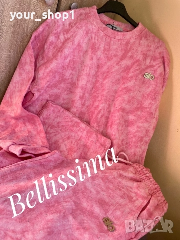 2 цвята екип Alo варен памук с нежни камъчета , снимка 9 - Спортни екипи - 51751384