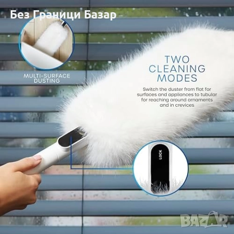 Нова четка Ултра фин микрофибърен 2 в дъстър за мебели тавани чистене, снимка 3 - Други стоки за дома - 51677490