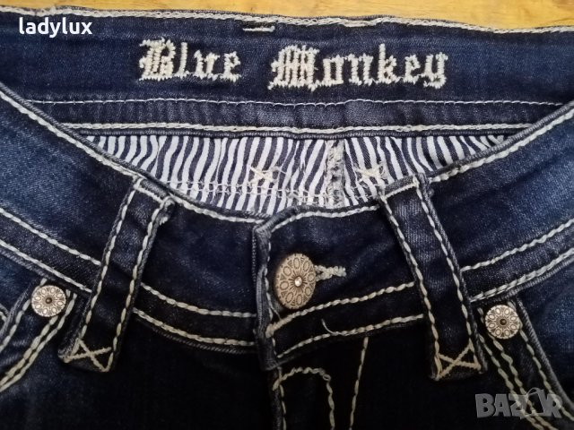 Blue Monkey, Нови, Оригинални Маркови Дънки, Размер 27. Код 2053, снимка 4 - Дънки - 43202725