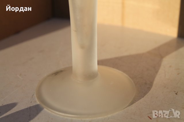 Немска стъклена ваза, снимка 8 - Антикварни и старинни предмети - 43573162