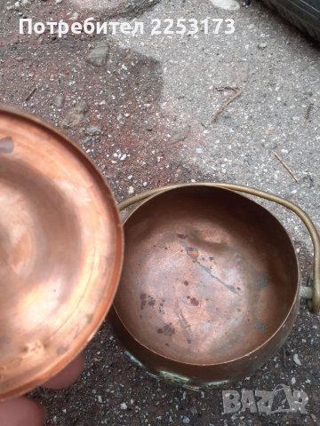 Малък меден съд с бронзова дръжка, снимка 6 - Декорация за дома - 39857608
