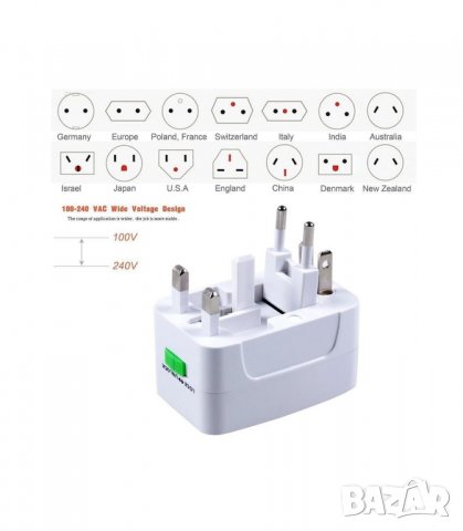 Универсален преходник за контакт - код 1989, снимка 6 - Други - 26900251