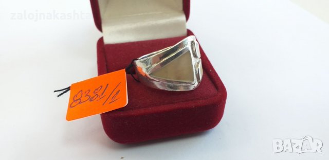 Сребърен пръстен със седеф-6.57гр/925, снимка 3 - Пръстени - 33004460