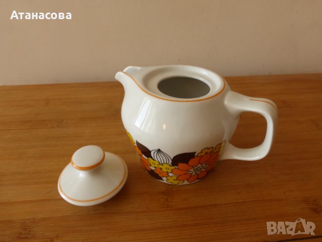 Унгарски порцеланов мини чайник чайниче 1980 г, снимка 7 - Аксесоари за кухня - 43905530