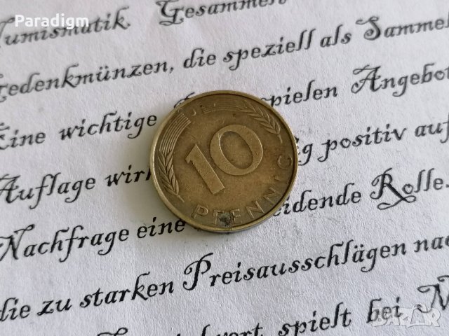 Монета - Германия - 10 пфенига | 1972г.; серия J