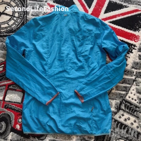 Яке Adidas Response Running ветровка дамско размер S, ветроустойчиво, синьо., снимка 5 - Якета - 52796501