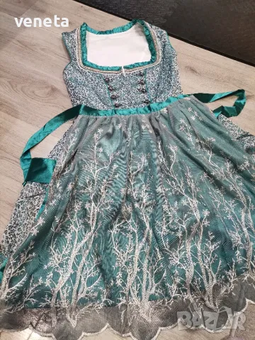 HAUSPROFI Дамска жакардова рокля от 2 части Dirndl, къса с престилка

, снимка 7 - Рокли - 48507402