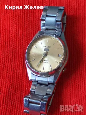 SEIKO 5 ANTIMAGNETIC Cristal ОРИГИНАЛЕН ЯПОНСКИ МАРКОВ МЕХАНИЧЕН ЧАСОВНИК СЕЙКО 5 с ВЕРИЖКА 30132, снимка 17 - Мъжки - 37900255