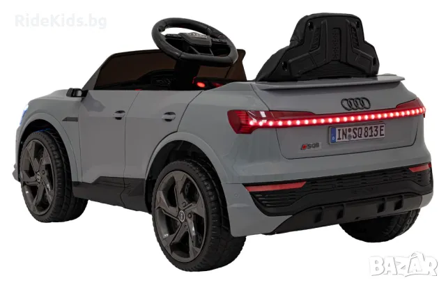 Audi SQ8 12V – Детски акумулаторен джип, Сив, EVA гуми, снимка 5 - Детски велосипеди, триколки и коли - 50418559
