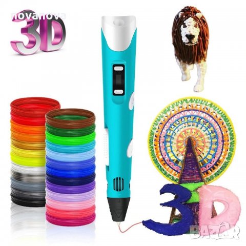  3d писалка за пространствено рисуване и моделиране, снимка 7 - Пластелини, моделини и пясъци - 35431680