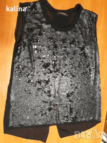 дамска официална черна блуза, нова