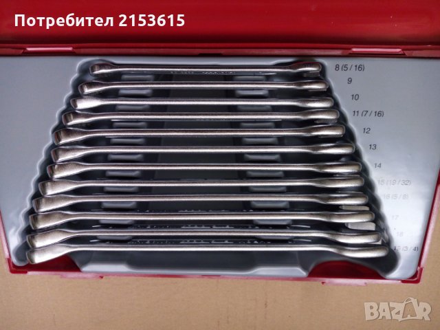 Teng Tools 12 броя Гаечни ключове комплект  8-19мм