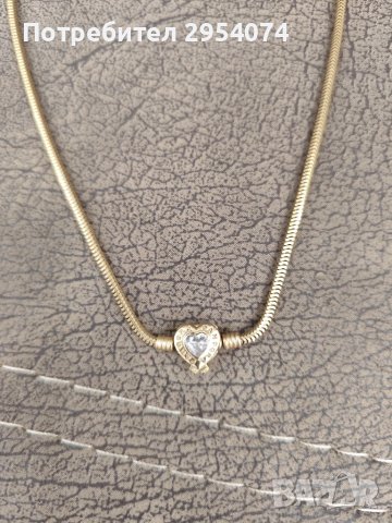 златно колие Pandora 150лв/1гр/14кр, снимка 2 - Колиета, медальони, синджири - 51033342