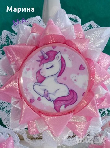 Красив аксесоар за коса с Еднорог! Модел 2, снимка 10 - Шноли, диадеми, ленти - 28631981