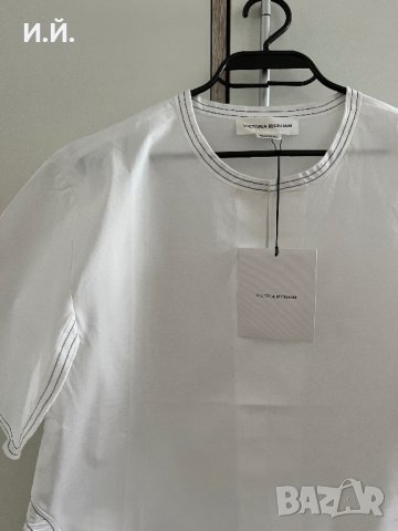 Victoria Beckham бяла тениска/блуза, снимка 3 - Тениски - 44127538