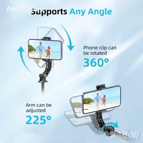 qirita 130см. селфи стик статив разтегателна стойка за мобилен телефон с дистанционно управление, снимка 5 - Селфи стикове, аксесоари - 51569780