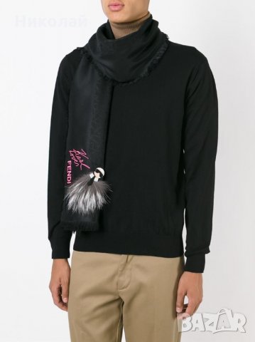 Fendi Karl Lagerfeld шал, снимка 9 - Шалове - 35533278