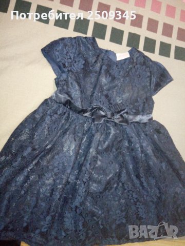 Официална дантелена рокля 98см