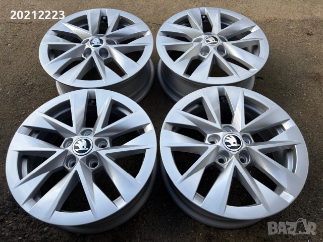 4 броя алуминиеви джанти за Skoda Fabia,Slavia,Scala,Rapid 15, снимка 5 - Гуми и джанти - 52772971