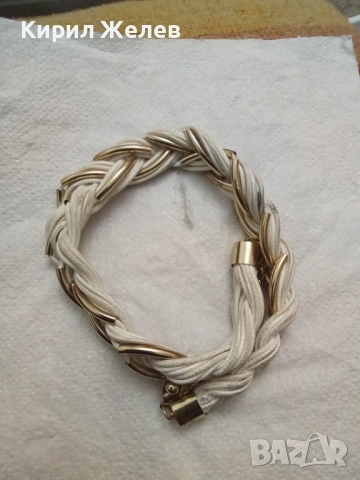 Колие с дитайли от златист метал 52841, снимка 5 - Колиета, медальони, синджири - 52867884